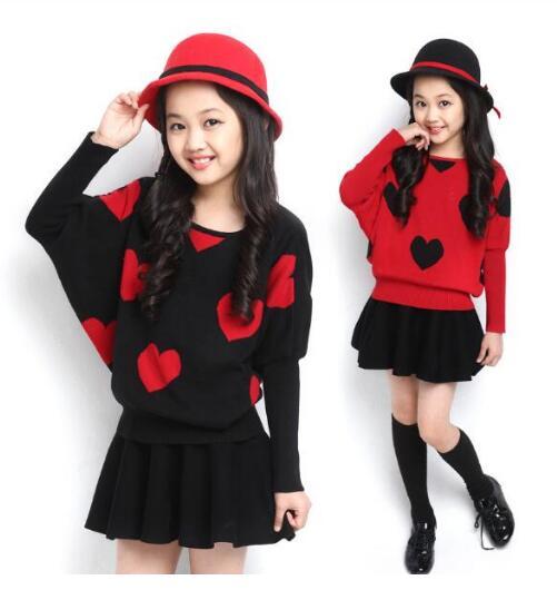 2020 Autumn Winter Girls Sweater Children Clothing Kids O-Neck Sweaters Girl's Fashionable Style Outerwear Pullovers 3-7Y