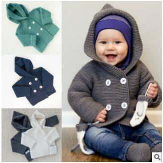 Cardigan with hats baby child ins hot autumn sping clothing england style coat gray green navy 304