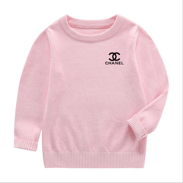 2020 Fashion New Kids Sweater Autumn Children Polo Cardigan Coat Baby Boys Girls single-Round collar jacket Sweaters outer wear