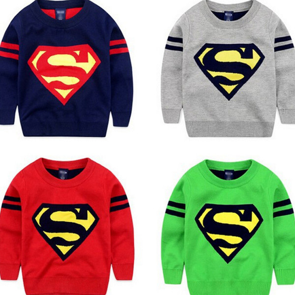 3-7 Yrs High Quality Boy Sweater Pullover Autumn Winter New Baby Kid Knitted Cartoon Sweaters