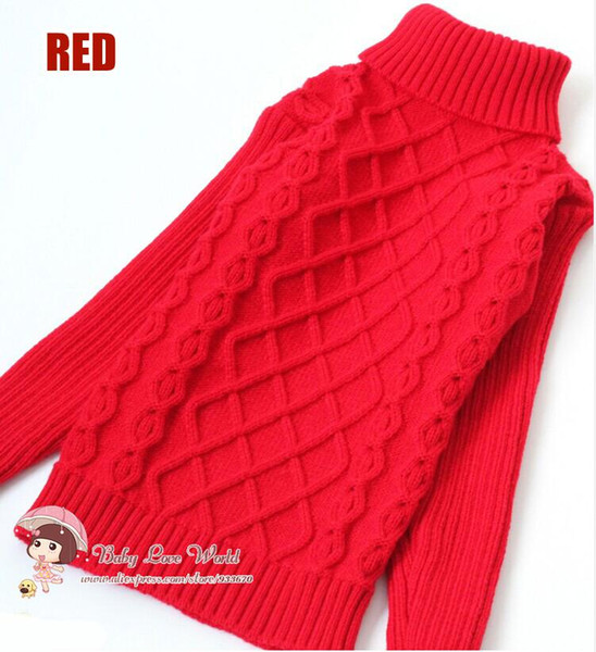 Autumn Winter Children's sweater girls turtleneck boys computer knitted sweaters for kids pullover dress cardigan clothes