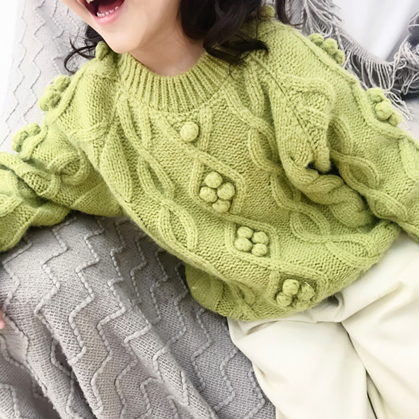 Kids Clothes Spring Baby Sweater Knitted Hooded Boys Girls Toddler Solid Sweater Handmade Baby Pullover Cardigan Clothes