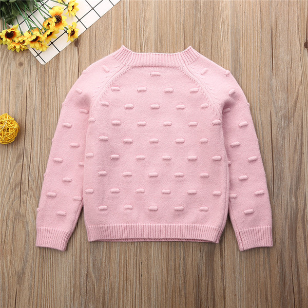 Toddler Wool Knit Sweater Kids Baby Girls Knitted Sweater Tops Long Sleeve Autumn Winter Children Girl Clothes