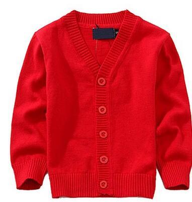 Candy Colors Autumn Spring Kids Cardigan 2019 Fashion Boy Sweaters Cotton Baby Girls Single-breasted Jacket Kids School Clothes