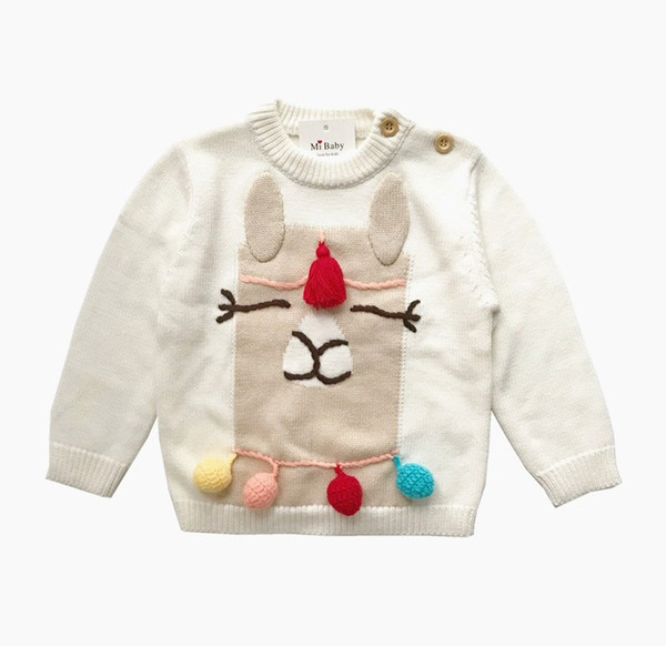 Girls Boys Clothes Bear Children's Sweaters New 2019 Baby Girls Knitted Sweater Autumn Toddler Sweaters Casual Kids Knitwear