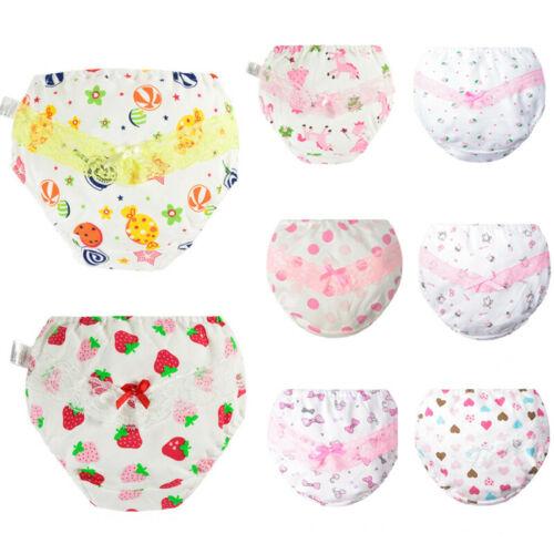 Fashion 5pcs Set Toddler Kids Baby Bibs Girls Briefs Soft Cotton Cute Lace Bow Panties Knickers 0-4 Years