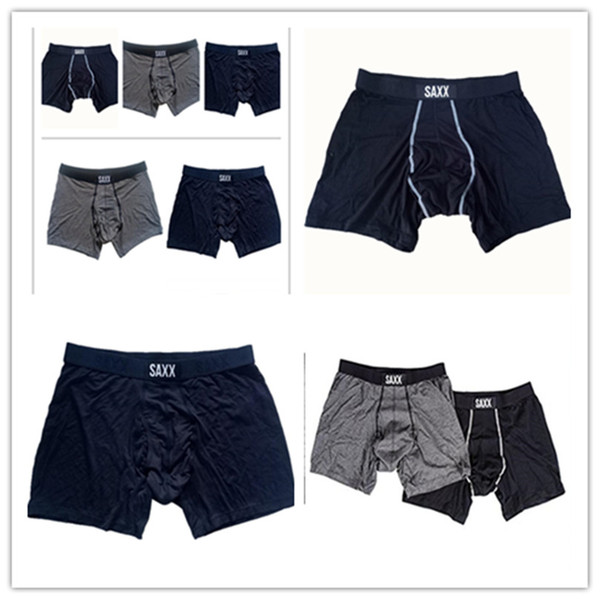 Summer Men Saxx Boxers Underwear Underpant Soft Breathable Boxer Shorts Briefs Tights Waistband Elastic Under Panties Sports Basic New E3304