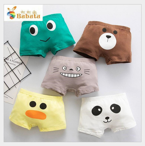 5PCS/BOX Boys' class a underpants children's shorts kids clothing pure cotton boxers baby children's four corner panties free shipping