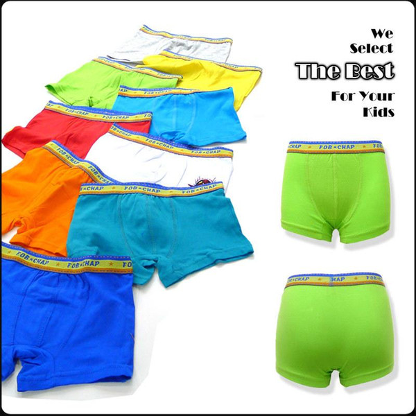 Mens Underwear Lycra Cotton Boys Underwear Candy Color And Children Underwear