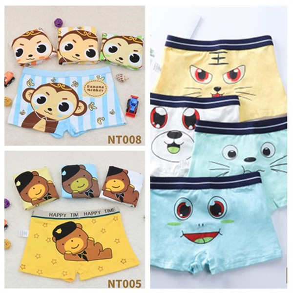 Children Panties Baby Cartoon short trousers Underwear Cartoon dog pear monkey Underpants Kids Panties Baby Panty Briefs Teenagers 22 styles