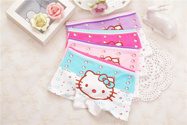 Children's briefs cotton baby girls panties Cartoon Kids underwear pants Girls Cute boxer shorts