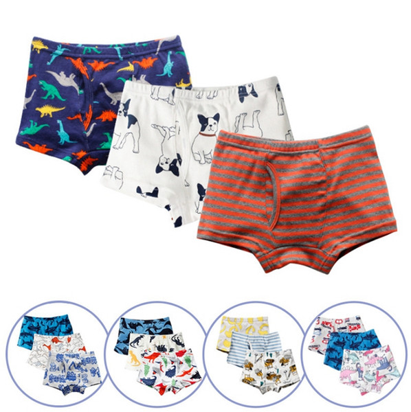 Baby Boys Panties 100% Cotton Kids Short Pants Printed Kids Shorts Boxers Cartoon Children Underwear Summer Kids Clothing Wholesale YW3069