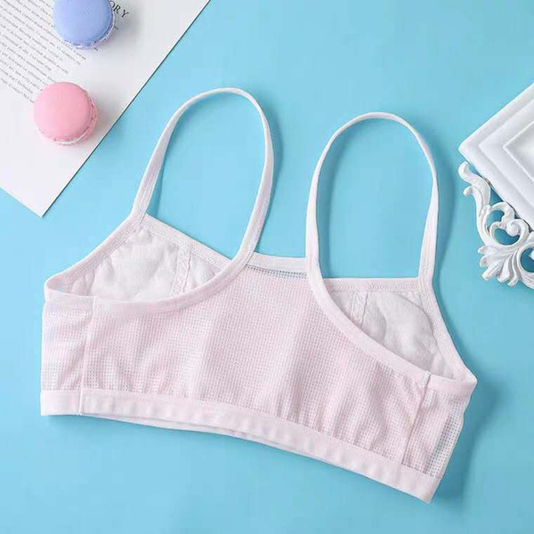 Summer Girls Underwear Vest Development Period Cotton Primary School Children Little Girl Growing up Children Bra