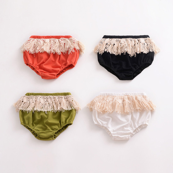 Ins Explosive baby cotton bread pants European and American children's short pants princess style infant fringed PP shorts summer H023