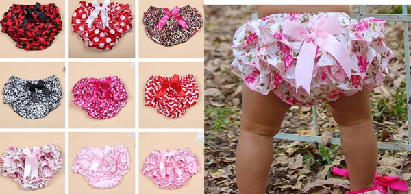 Lovely Baby Infant satin PP Pettiskirt Pants boxers Toddler Bloomers Ruffle Briefs 10colors S.M .L 0-3Y gift