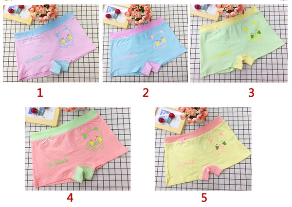 Cute kids underwear for Girl boy cartoon elastic baby underwear shorts kids underwear for 3-8 age