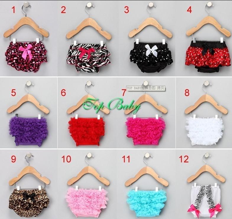 Cute! 6pcs Infant Baby Girls Lace Bloomers Chiffon Ruffle Pettiskirt Panties Toddle Kids Underpants