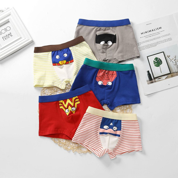 Fashion children underpant new cartoon printed underwear baby boy cotton shorts comfort fabric cotton kids panties 3-8T