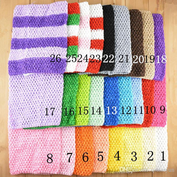 32 Colors 9inch Crochet headbands 2015 New 20cm X 23cm Baby Girl Crochet Tutu Tube Tops Chest Wrap Wide Candy color clothes B202-2