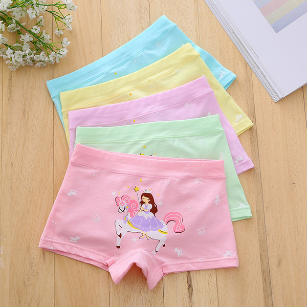 Maternity Children Horse Girl underwear Boxes Panties Sweet Princess Girl shorts Cotton Regenerated fibre 2018