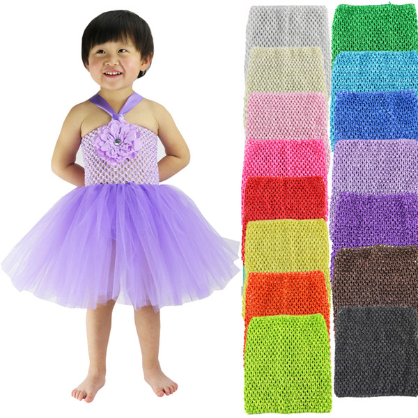 15% off!Girl Elastic Chest Wrap Infant Waffle Crochet Headbands Baby Rayon Waffle Tutu Tube Tops girls Strapless 6