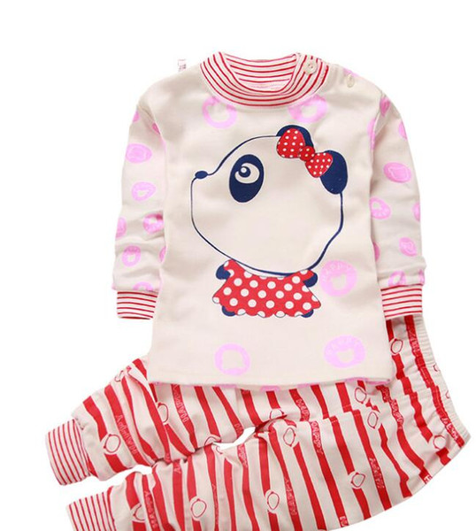 Spring autumn children's underwear thermal set pure cotton age collar shoulder button long-sleeve autumn clothing winter