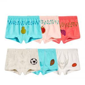 Kids Boxer Underwear Agent Panties Underwear Boys Briefs Cotton Cartoon shark fruits Pattern Underwear 3pcs LJJV259