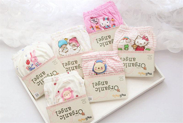 baby cotton underwear cartoon hello kitty car underwear kids panties baby shorts bread pants 3pcs/lot