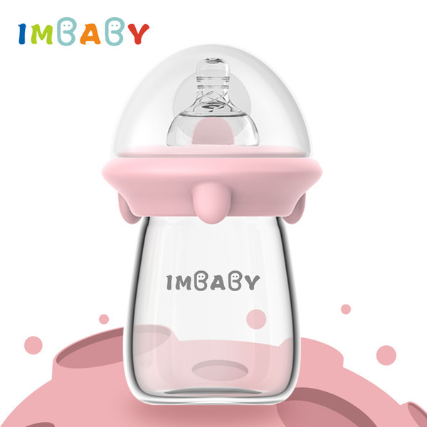 IMBABY120ML Biberon Baby Milk Bottle For 0-12M Newborn Safety Feeding Glass Baby Bottles Breast Milk Bottle Biberon Mamadeira