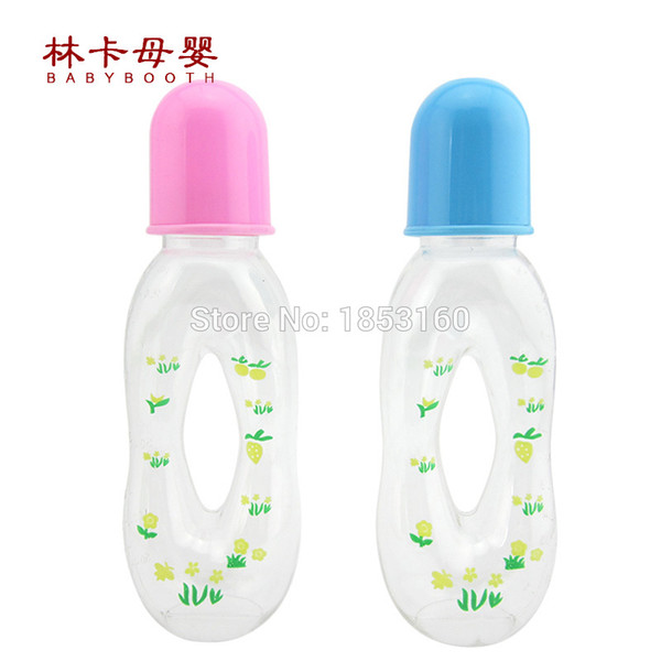 New Plastic Baby Feeding Bottles 250 Ml Pc Bottle Of Standard Caliber Blue Pink Feeding Supplies Wholesale