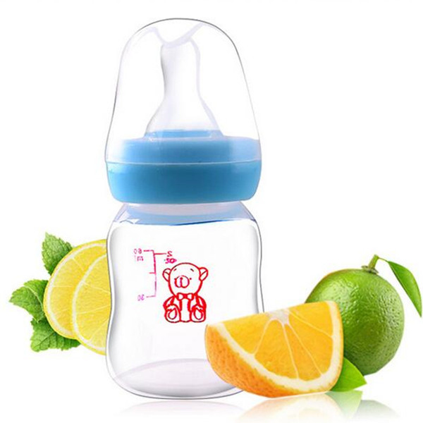 Bobei 60 ML Silicone Baby Feeding Bottle Infant Newborn Feeding Nursing Nipple Bottle kids Juice Water Bottles Standard Cup