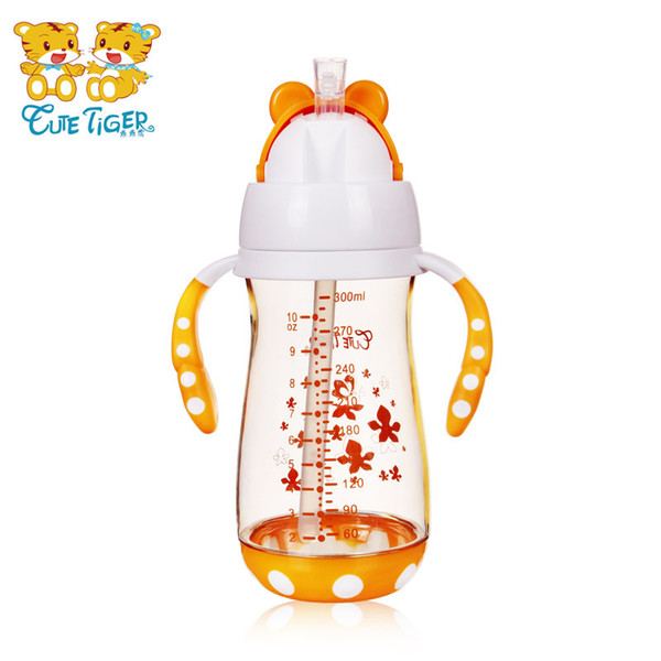 Feeding Bottle 240ml Bell Cartoon Plastic Colour Children PPSU infant drinking Bottle Children Baby Feeding Baby Bottles