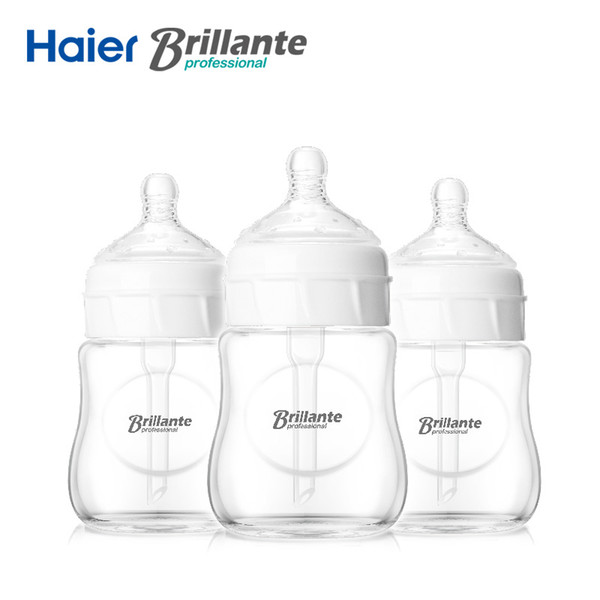 3pcs/lot Haier Brillante Anti colic Feeding Baby Bottle 150ml Infant Milk Bottle Container Anti-Colic Baby Bottle BPA Free