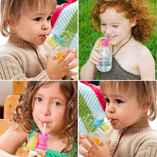 Portable Toddler Children Spill-Proof Bottle Drinks Straw Cover Drinking Protection Tool Baby Safety Drinking Bottle Cover Cap