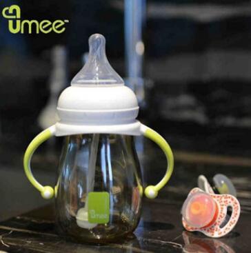 Dutch Umee straw milk bottle ppsu fall resistant baby bottle baby bottle strap handle On Sale