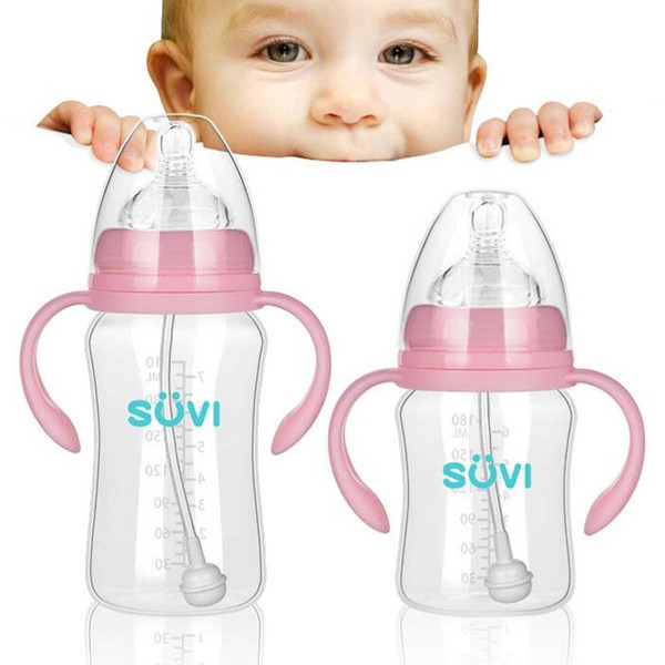Anti-colic BPA Free Natural Polypropylene Bottle 300ml Infant Mamadeiras Juice Milk Water Feeding Bottle Garrafa Nursing