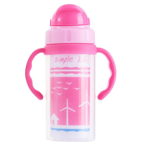 Bobei elephant Baby bottle Infant Newborn Children Learn Feeding Drinking Handle Bottle Kids Straw Juice Water Bottles Training