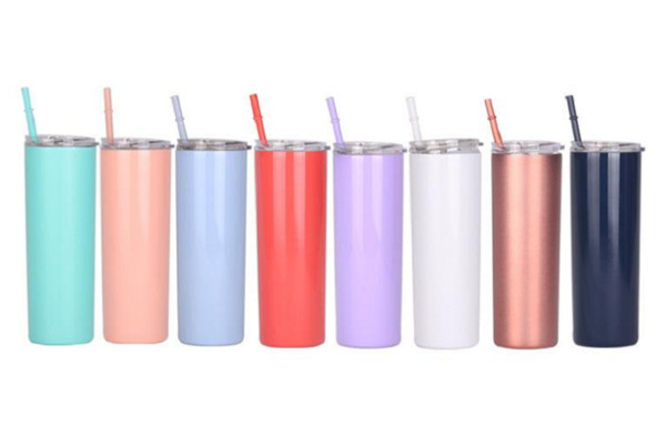 2020 Classic skinny tumbler skinny travel mugs 304 stainless steel cups good at rust resustance(free for lids and straw)