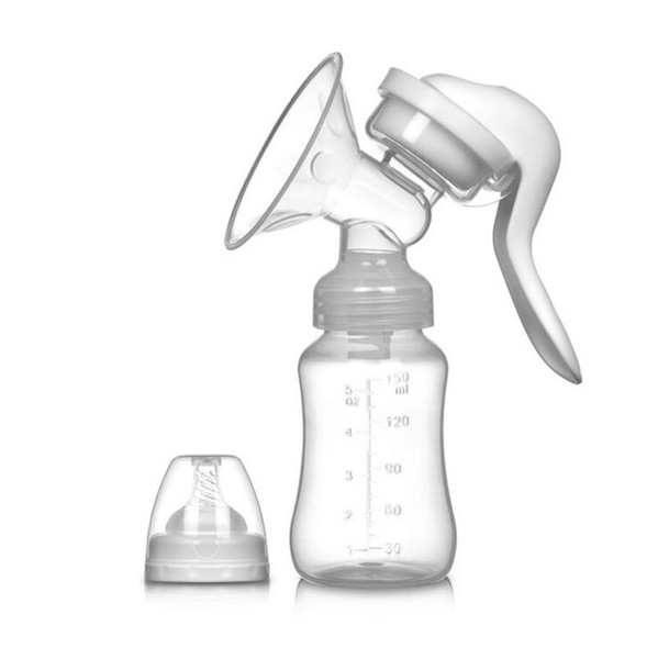 Manual Breast Pump Baby Breastfeeding Milk Bottle Manual Breast Pump Adjustable Manual Baby Backflow Protection