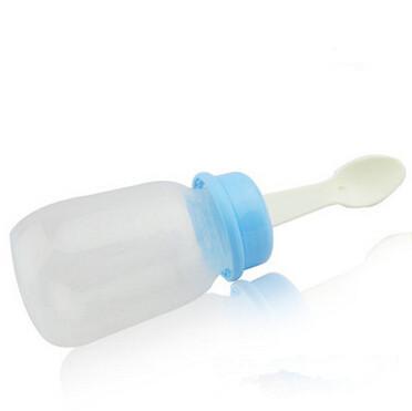 Wholesale-Baby Bottle with PP Spoon and Brush Mamadeiras Milk Feeding Feeder BPA Free 2015 New Hot Sale Promotion Special Offer