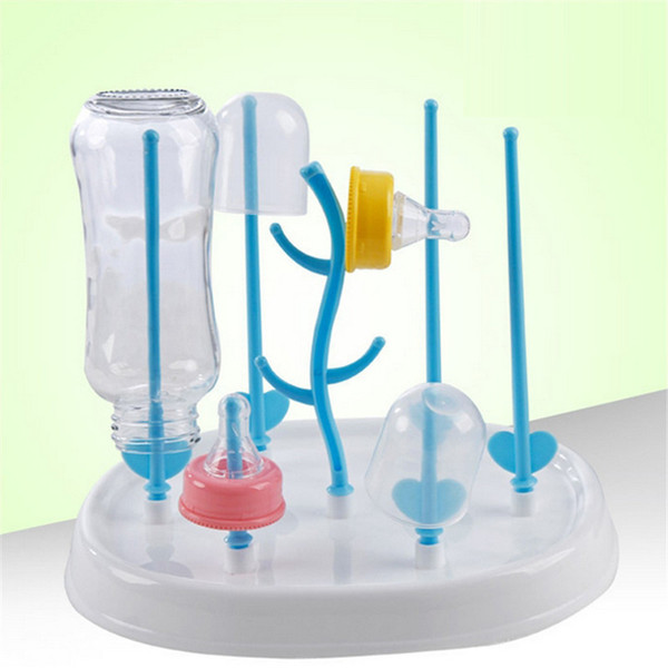 Baby Bottle Drying Rack Brush Baby Bottle Brush Tree Straight Stlye Cleaning Dryer Drainer Kitchen Feeding Holder Tools