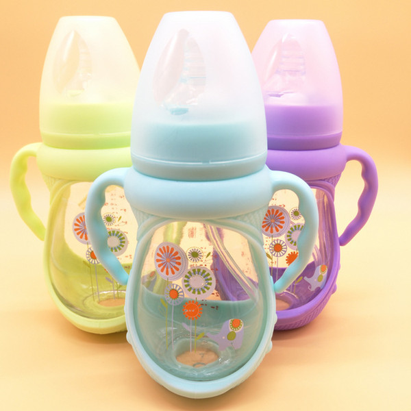 Baby Feeding Bottle Infant Milk Bottle Nursing Feeding Bottle Baby Water Cup Kids Silicone