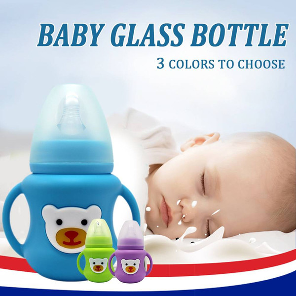 Silicone case Baby Bottle Infant Grip Handle Avent Natural Wide Mouth Feeding Safe 2018 New Arrival High Quality