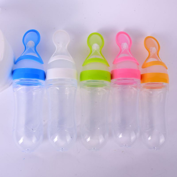 Infant Silica Gel Feeding Bottle With c Supplement Rice Cereal Bottle Baby Feeding Bottle Safe Material