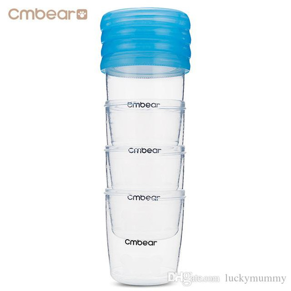 Cmbear Milk Storage Cup 4pcs Reusable Baby 6oz / 180ml Breast Ensuring Safe Storage And Transport Of Breast Milk Free Shipping Hot Sell VB