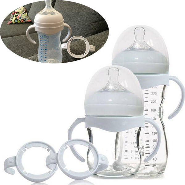 Wholesale-Bottle Grip Handle for Avent Natural Wide Mouth PP Glass Feeding Baby Bottle Accessories 1pc free shipping