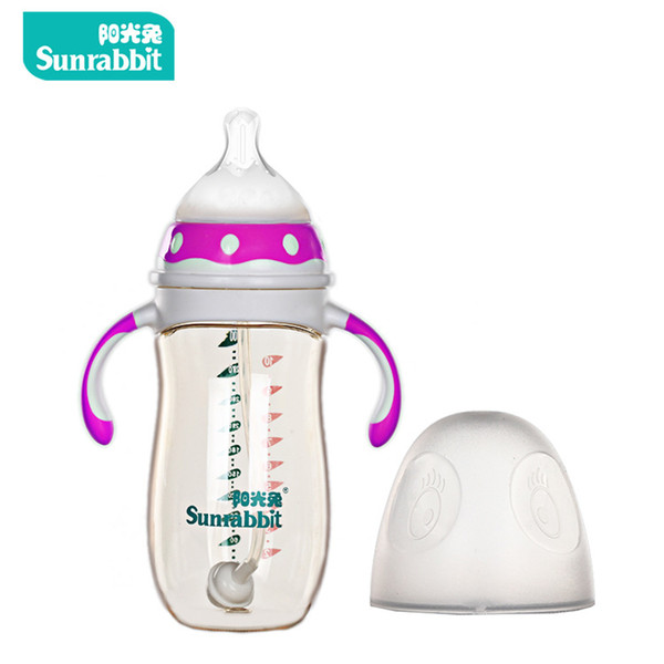 PPSU Feeding bottle Newborn Baby Infant 210ml Arc Type Feeding Bottle with sucker silicone nipple Feedings Baby Bottles