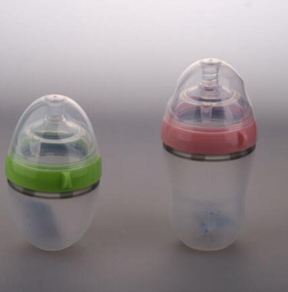 Baby silicone bottle toddler infant Feeding Drinking Soft Milk Bottle Baby Supplies Kids Milk Food Feeding Tools KKA6475