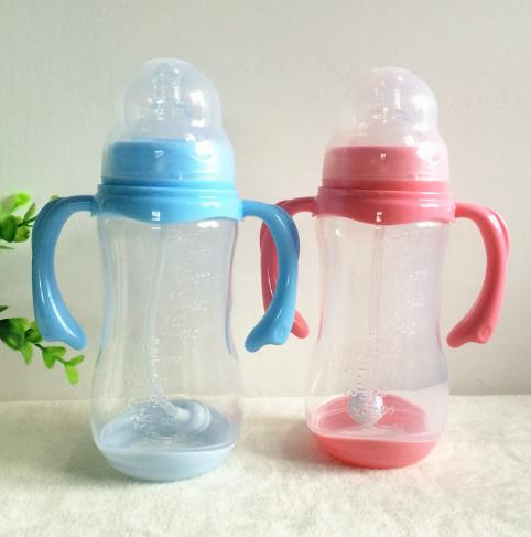 Arriving 320Ml Baby Feeding Bottle PP Bottle with Handle Standard Caliber Nursing Bottle Breast Nipple