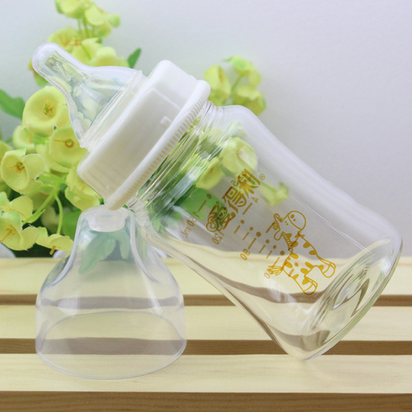 2019 New Fashion Elegant Baby Feeding Bottle Glass Bottle Clean Transparent Newborn 150ml 180ml 240ml 300ml Wide Caliber